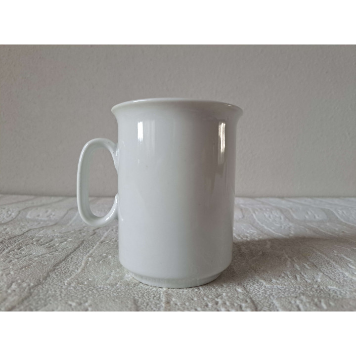 Beker mok met luchtballonnen, porselein D7.6xH9.5cm - handgemaakt