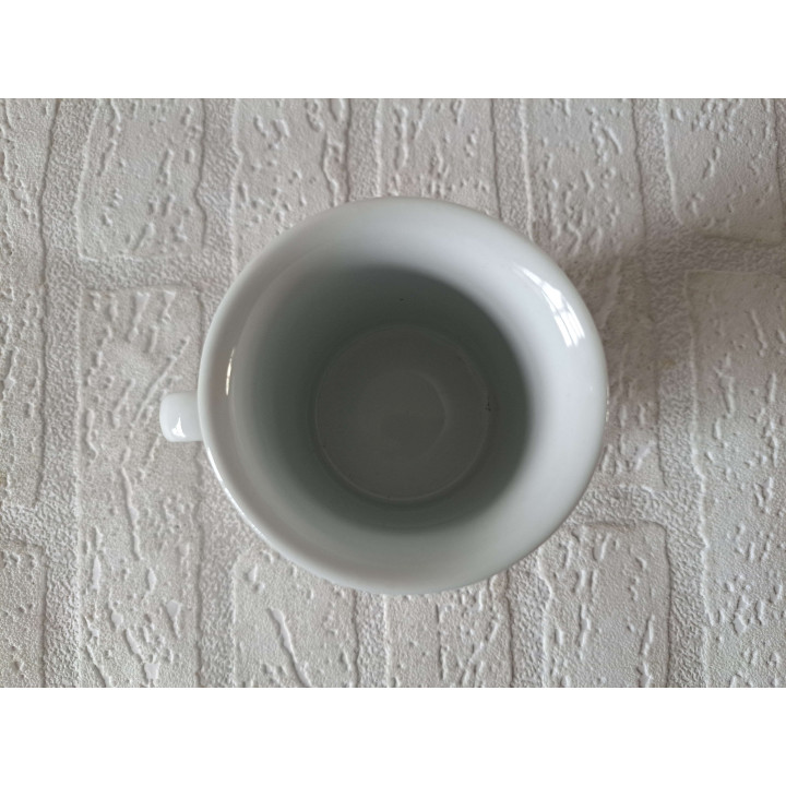 Beker mok met luchtballonnen, porselein D7.6xH9.5cm - handgemaakt