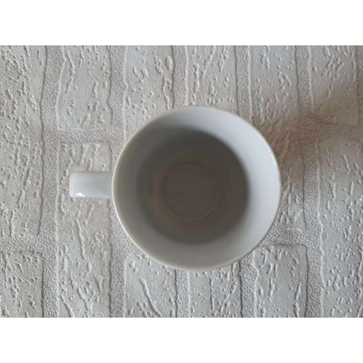 Beker mok met Fotograaf, porselein D8xH10cm - handgemaakt