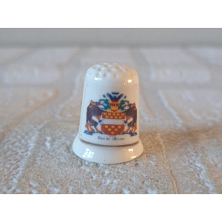 Van der Merwe familiewapen vingerhoedje - Verzamelobject