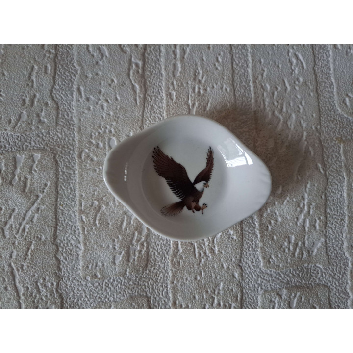Amuseschaal met Adelaar vogel, porselein 9x7x2cm - handgemaakt