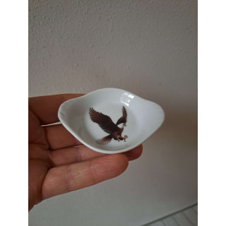 Amuseschaal met Adelaar vogel, porselein 9x7x2cm