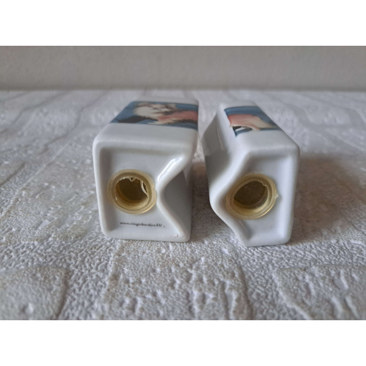 Chihuahua hond, peper en zoutstel, porselein 5x4x7cm - peper en zoutstellen