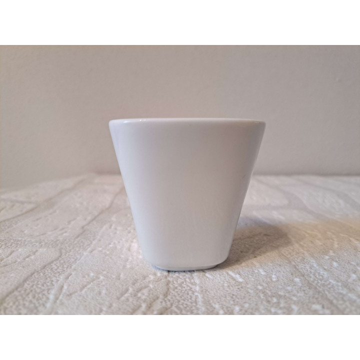 Bloempotje met Humpty Dumpty, porselein 6x6x6cm - handgemaakt