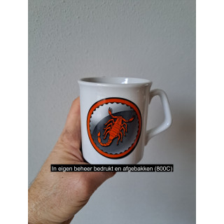 Beker mok sterrenbeeld Kreeft, Porselein D8xH9.5cm