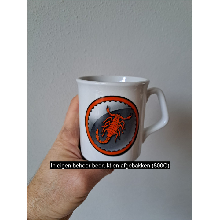 Beker mok sterrenbeeld Kreeft, Porselein D8xH9.5cm