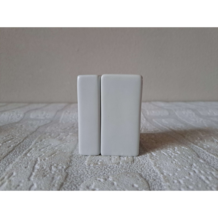 Rozen bloemen, peper en zoutstel, porselein 5x4x7cm - peper en zoutstellen