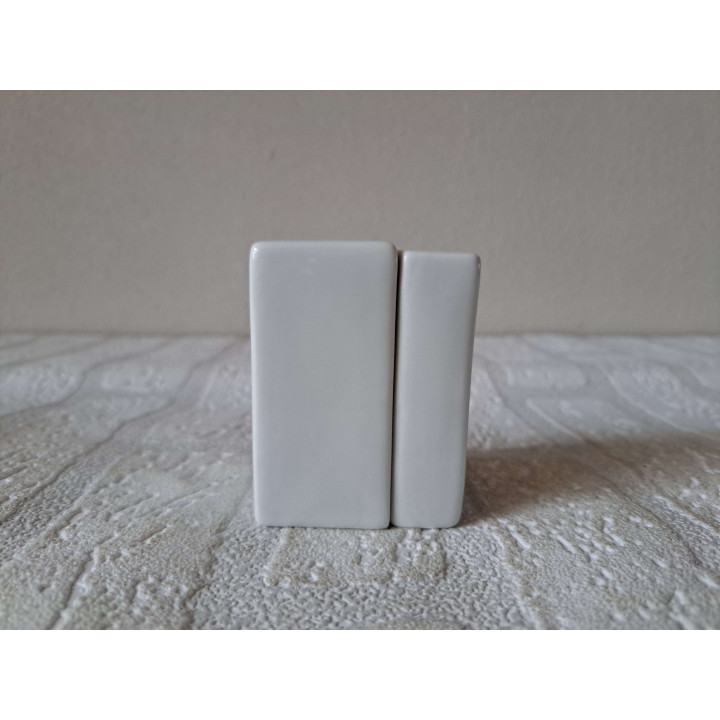 Rozen bloemen, peper en zoutstel, porselein 5x4x7cm - peper en zoutstellen