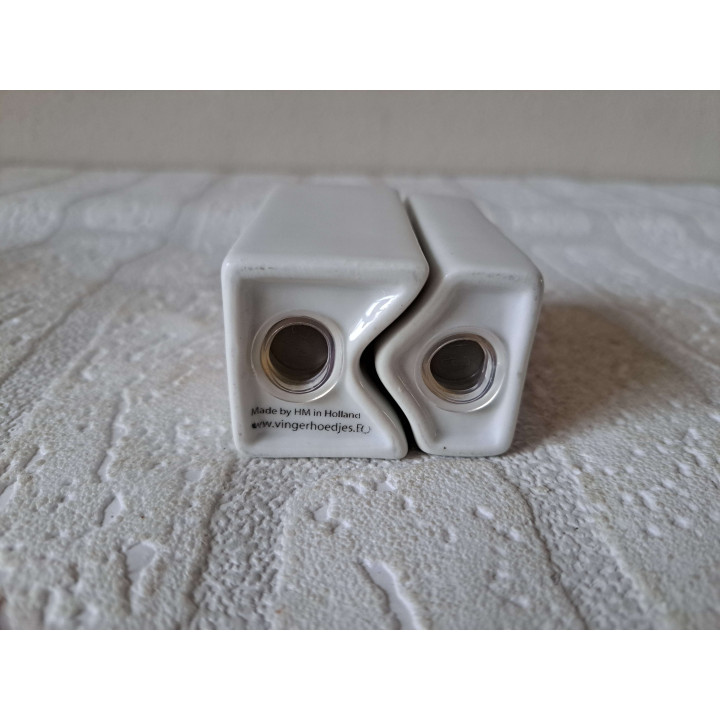 Rozen bloemen, peper en zoutstel, porselein 5x4x7cm - peper en zoutstellen