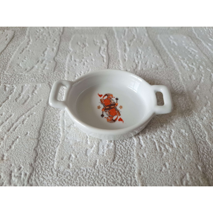 Amuseschaaltje Joker Harten Speelkaart Porselein 8.5x6x2cm - Speels