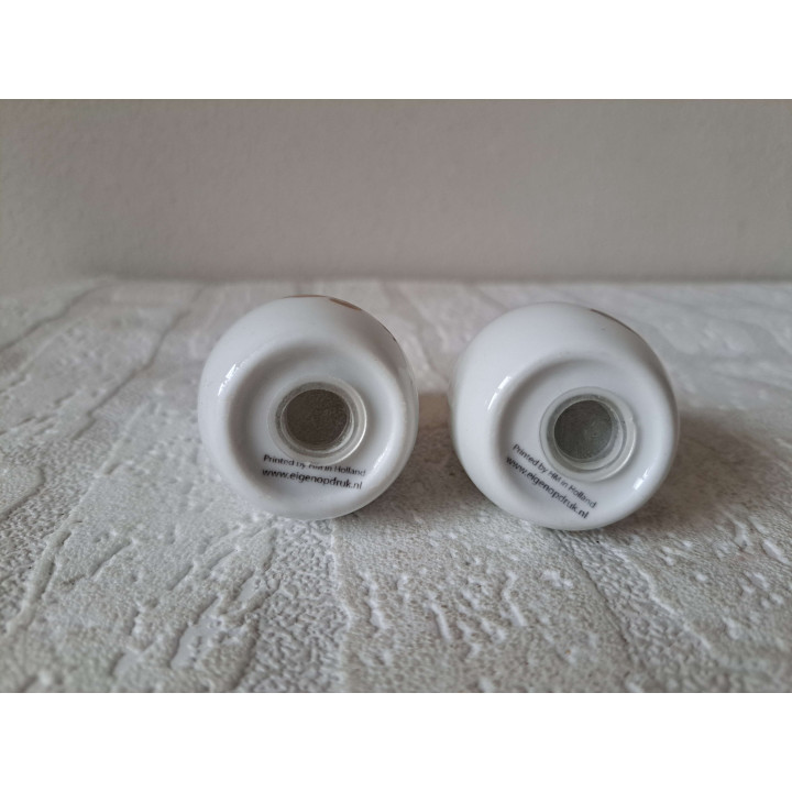 Jokers speelkaarten, peper en zoutstel, porselein D4xH6cm - peper en zoutstellen
