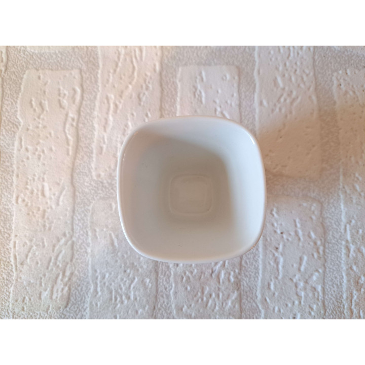 Bloempotje met Delfsblauw Paradijsvogel, porselein 6x6x6cm - handgemaakt