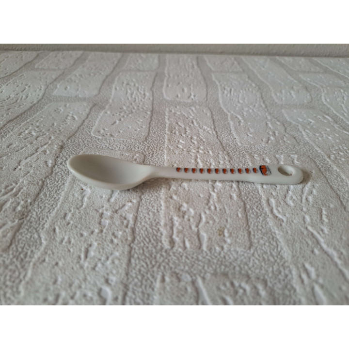 Theelepeltje rood Volkswagen bus, porselein 13x2.5x1.5cm - Verzamelobject