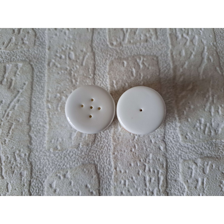 Playing Card Salt Pepper Set Porcelain D2.5cm