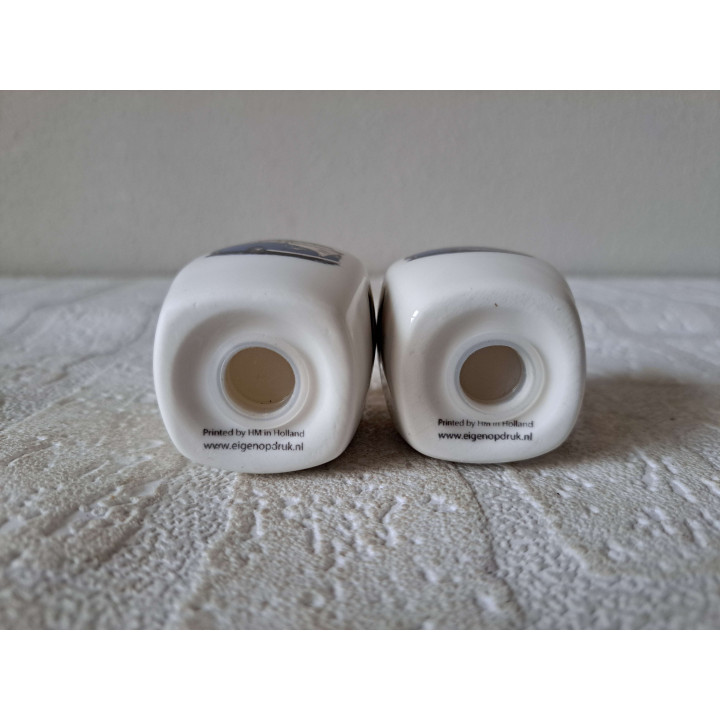 Volkswagen bussen peper en zoutstel, porselein 3.5x3.5x5.5cm - peper en zoutstellen