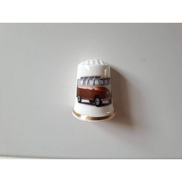 Volkswagen T1 combi bus keukenmagneet, porselein 2.5x3cm - keukenmagneten
