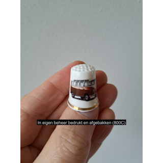 Volkswagen T1 combi bus keukenmagneet, porselein 2.5x3cm