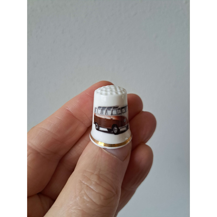 Volkswagen T1 combi bus keukenmagneet, porselein 2.5x3cm - keukenmagneten