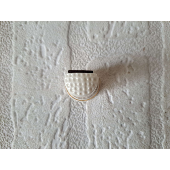 Volkswagen bus met boot keukenmagneet, porselein 2.5x3cm - keukenmagneten