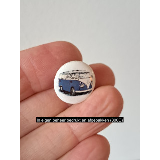 Volkswagen combi bus keukenmagneet, aardewerk D2xH0.2cm bw