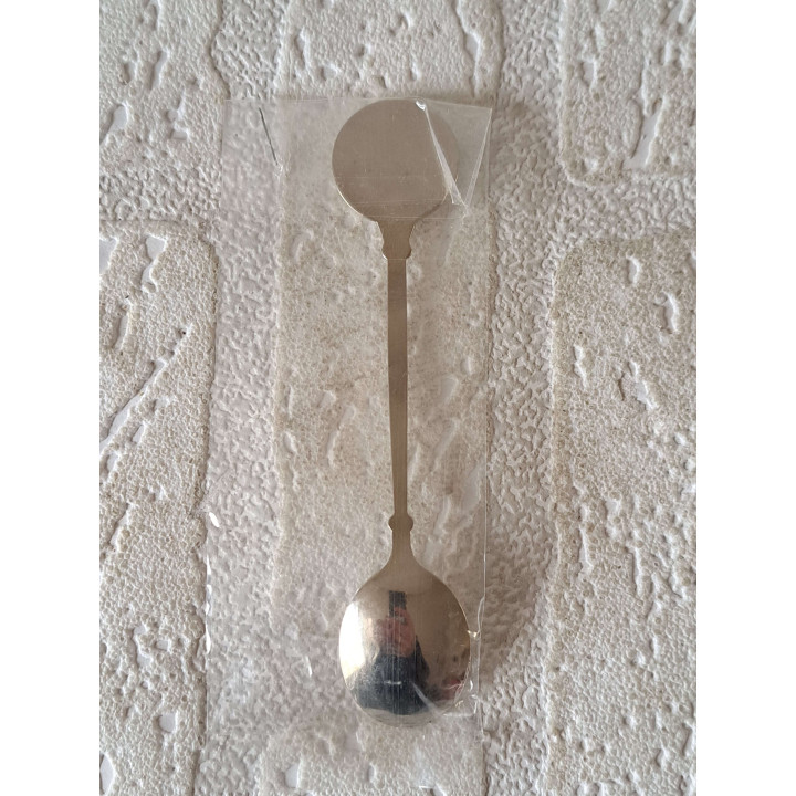 Theelepeltje rode Speelkaarten, metaal - porselein 2x11.5cm - Verzamelobject