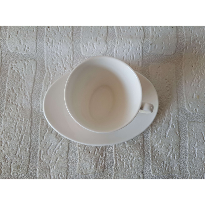 Kop en schotel Speelkaarten symbolen porselein 16x11.5x7.5cm - kop en schotels