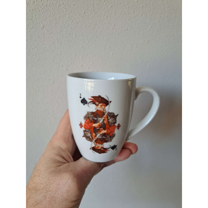 Mug Joker Playing Card Spades Porcelain