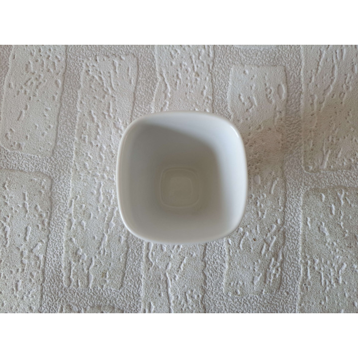 Bloempotje met Speelkaarten symbolen, porselein 6x6x6cm - handgemaakt