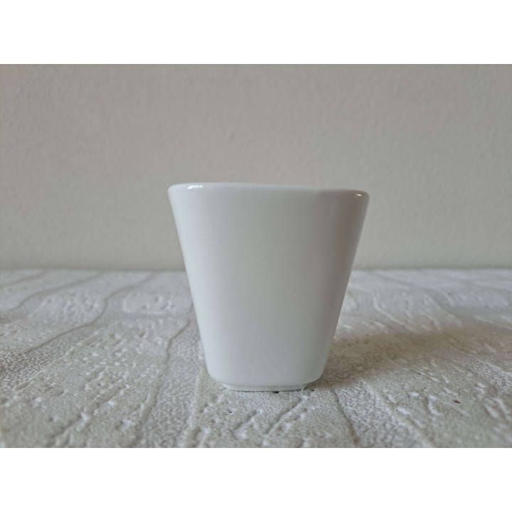 Bloempotje Speelkaarten symbool Klaveren, porselein 6x6x6cm - handgemaakt