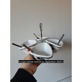 Sauzen carrousel Speelkaarten symbolen, porselein D24xH20cm