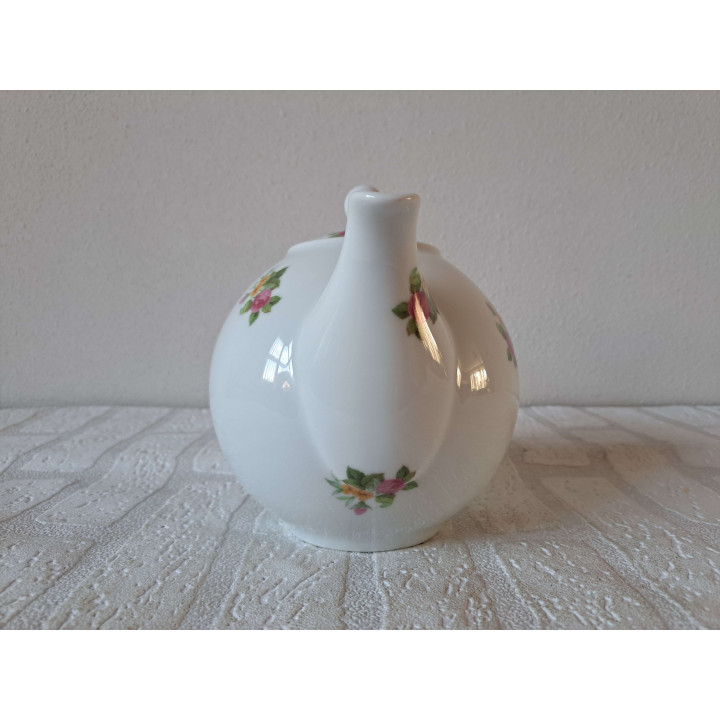 Theepot koffiepot met rozen bloemen, porselein 23x14x17cm - handgemaakt