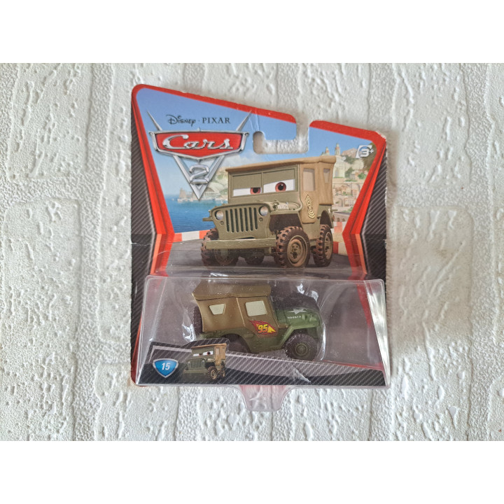 Sarge Cars 2 Disney Pixar 14x4x16cm ONGEOPEND - Pixar film