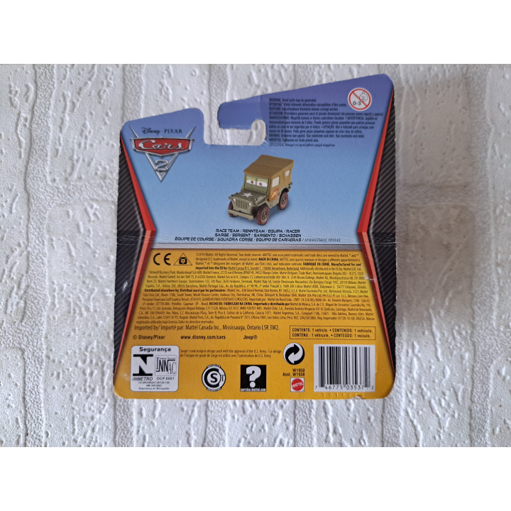 Sarge Cars 2 Disney Pixar 14x4x16cm ONGEOPEND - Pixar film