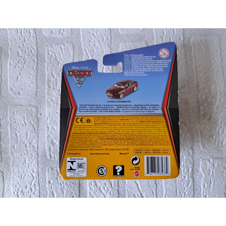 Carlo Maserati Cars 2 Disney Pixar 14x4x16cm ONGEOPEND - Pixar film