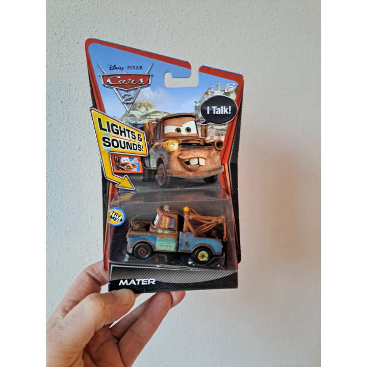 Mater met geluid Cars 2 Disney Pixar 14x4x16cm ONGEOPEND