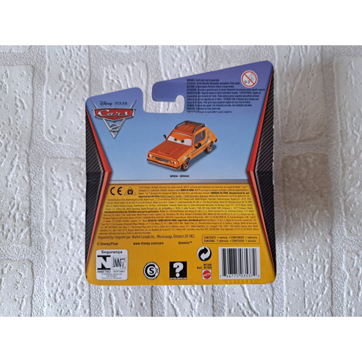 Grem Grimm Cars 2 Disney Pixar 14x4x16cm ONGEOPEND - Pixar film