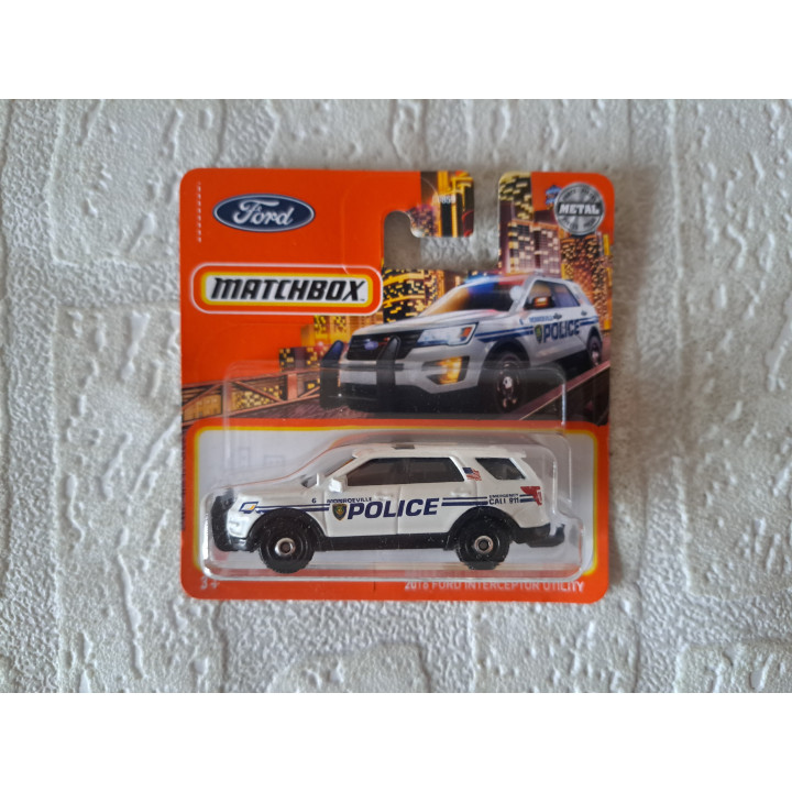 Ford Interceptor Utility POLICE Matchbox 2022-092 - modelauto