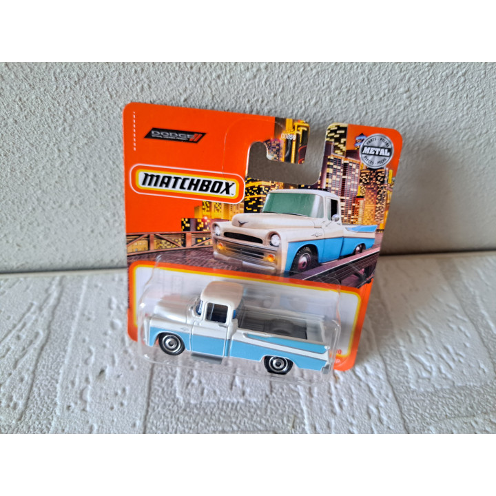 Dodge Sweptside pickup 1957 Matchbox 2022-068 - modelauto