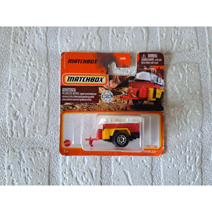 Aanhangwagen Trawler RED VALLEY CAMP Matchbox 2021-092 - modelauto