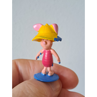 Knorretje met verf, Winnie de Poeh, Zaini, kunststof D2xH4cm