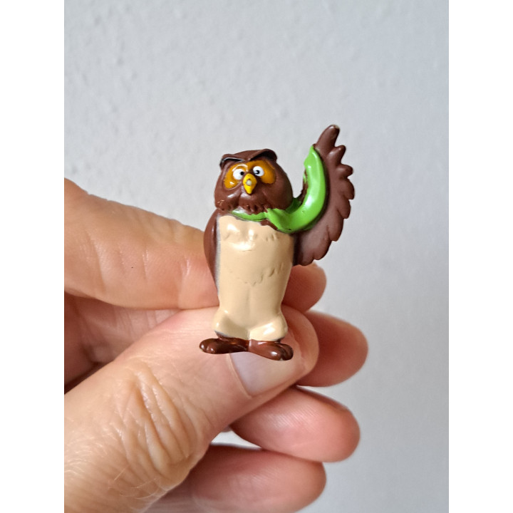 Uil, Winnie de Poeh, Zaini, kunststof 2.5x1.5x4cm