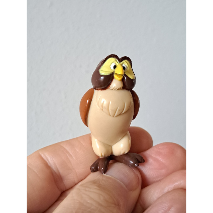 Uil, Winnie de Poeh,  Nestle, kunststof 2.5x2.5x5cm