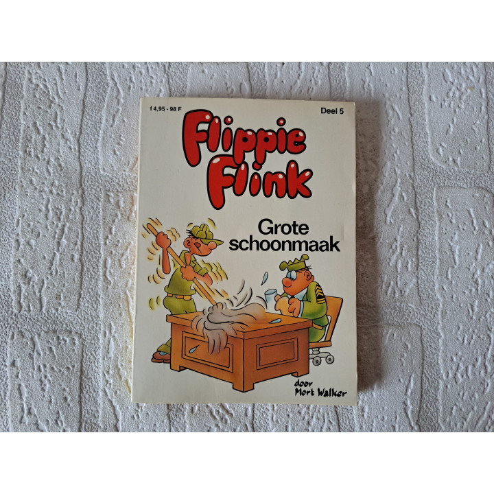 Flippie Flink Grote schoonmaak Deel 5 Mustang PVBA 1984 - stripboeken
