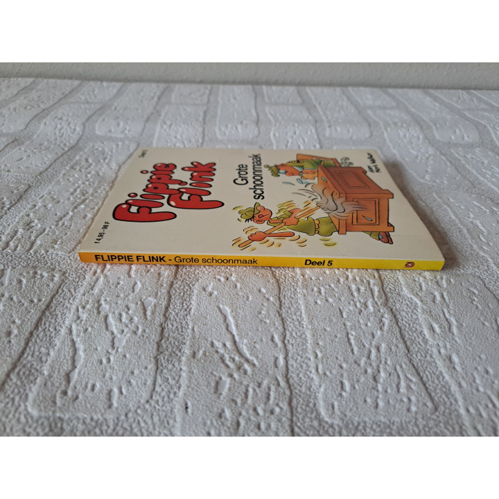 Flippie Flink Grote schoonmaak Deel 5 Mustang PVBA 1984 - stripboeken