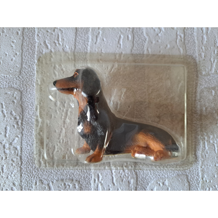 Teckel hond Qualitats siegel kunsthars 15x11x5.5cm ONGEOPEND - dierfiguren