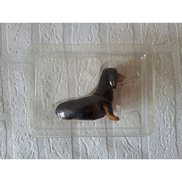 Teckel hond Qualitats siegel kunsthars 15x11x5.5cm ONGEOPEND - dierfiguren