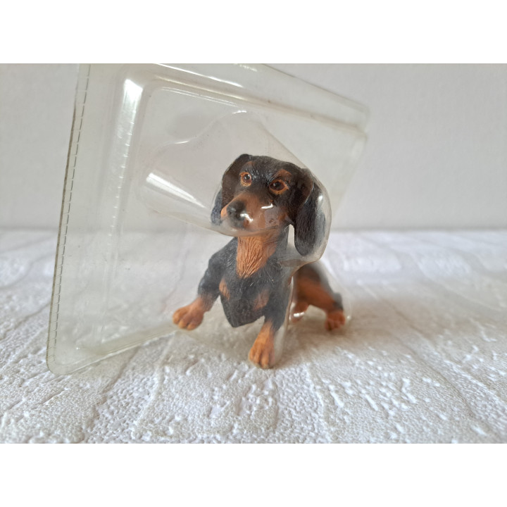 Teckel hond Qualitats siegel kunsthars 15x11x5.5cm ONGEOPEND - dierfiguren
