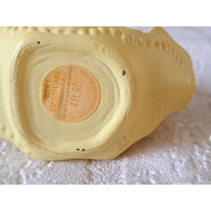 Bloemenmeisje, cologneflesje Avon, jaren 70, 12x5.5x14cm - avon