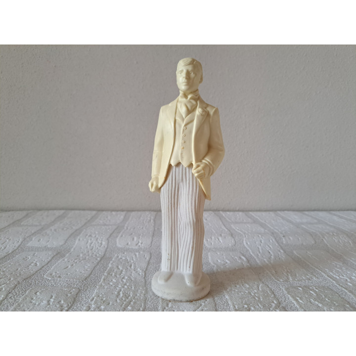 Bruidegom, cologneflesje Avon, jaren 70, 6.5x4x19cm - avon