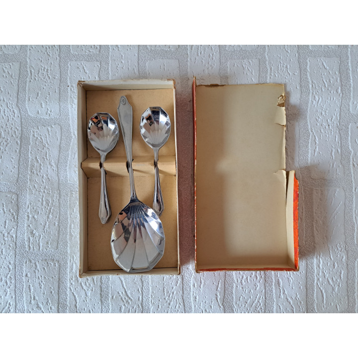 Soeplepel set, non stain plated, 12x24x3cm - bestek